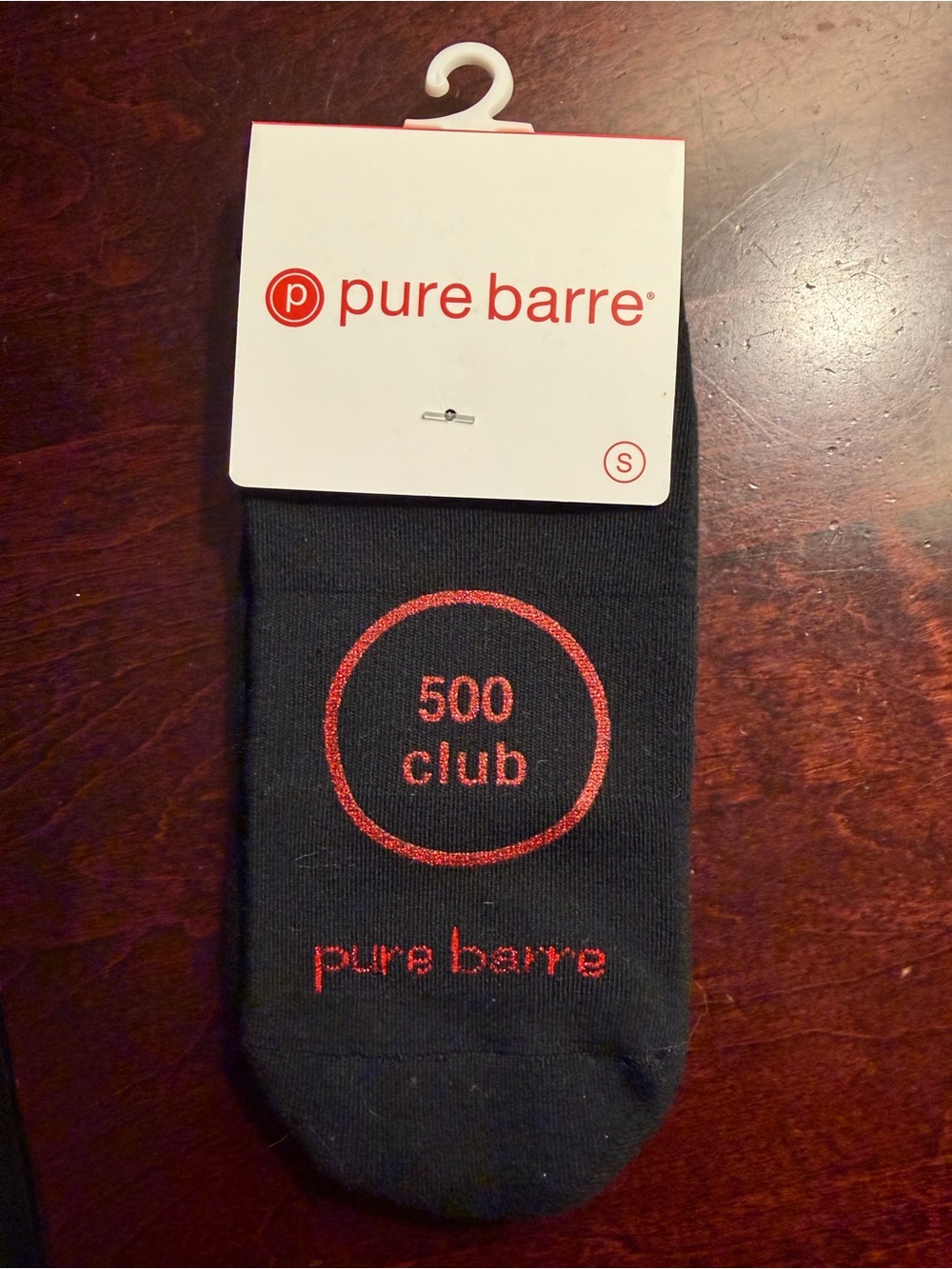 Pure Barre 500 Classes Milestone Grip Socks